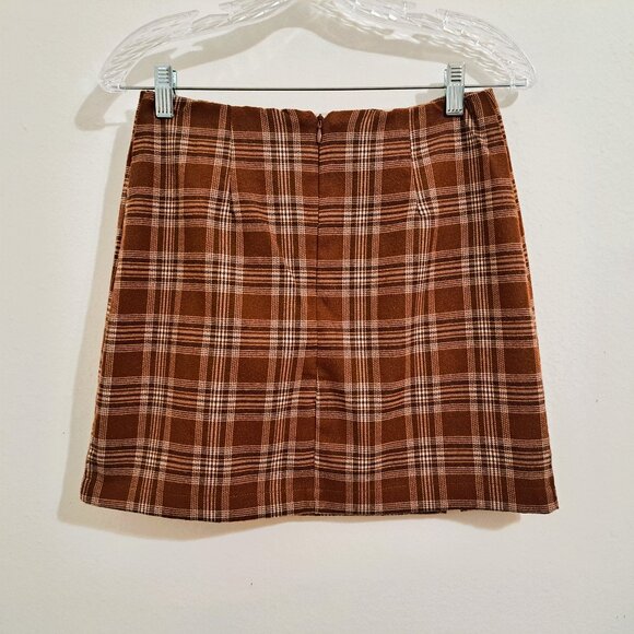 Love on a Hunger Juniors Pencil Skirt Plaid Multicolor Size 7 - Picture 1 of 6